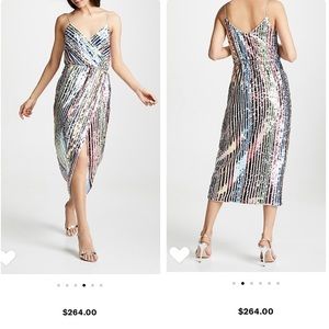 💕 NWT $264 SAYLOR Sequins Rainbow dress💕